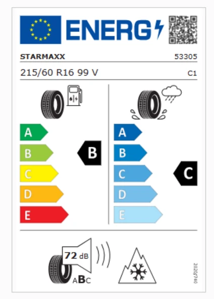 Starmaxx Maxx Out ST582 215/60R16 99V RF M+S 3PMSF Oto 4Mevsim Lastiği (Üretim Yılı:2025) ürün görseli 1