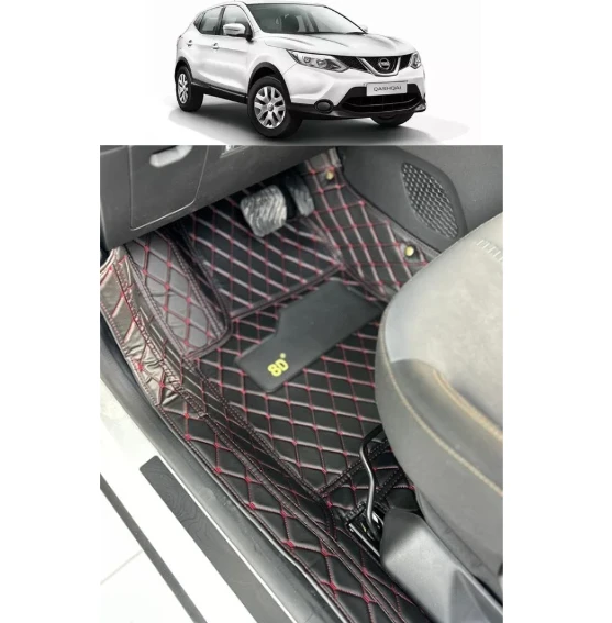 Nissan Qashqai 2016-2018 Arası Araca Özel 8D  Havuzlu Paspas Takımı ürün görseli 1
