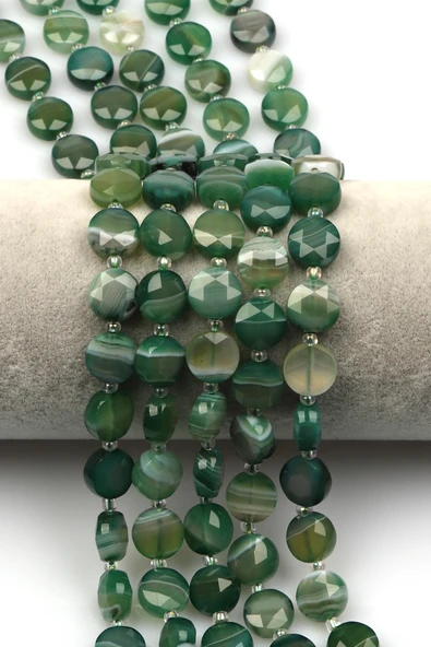 Akik Doğal Taş Dizi 5 x 10 mm Yassı Kesim ürün görseli 1
