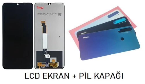 Xiaomi Redmi NOTE 8 LCD Ekran + Arka Kapak SİYAH ürün görseli 1
