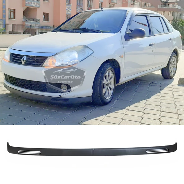 Renault Symbol 2008-2012 Thalia Uyumlu Üniversal V2 Laguna Lip Esnek Ön Lip 2 Parça Tampon Altı Dil Karlık Ön Ek ürün görseli 1
