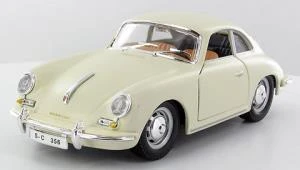 Bburago 1961 Porsche 356B Coupe Krem 1:24 Model Araba ürün görseli 1