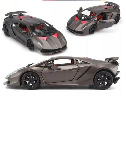 Burago Lamborghini Sesto Elemento 1/24 Koyu Gri Model Araba ürün görseli 1
