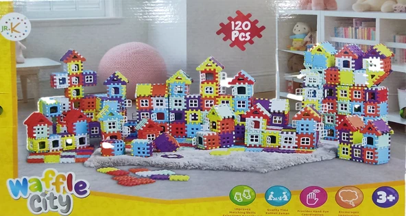 Özka Waffle City 120 Parça Eğlenceli Bloklar 2024 ürün görseli 1