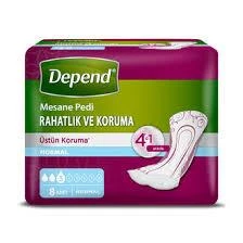 Depend Mesane Pedi Kadın Normal 8'li ürün görseli 1