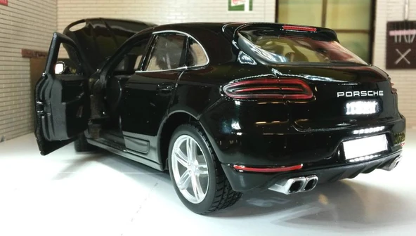 Burago Porsche Macan 1/24 Siyah Model Araba - Resim 2