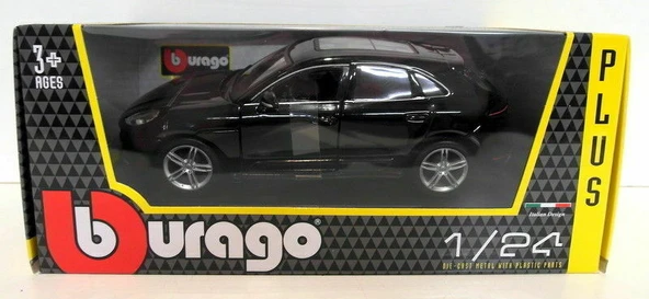 Burago Porsche Macan 1/24 Siyah Model Araba - Resim 9