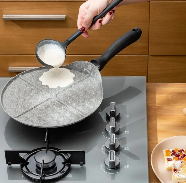 Emsan Rosa 26cm Granit Waffle Tavası - Resim 3