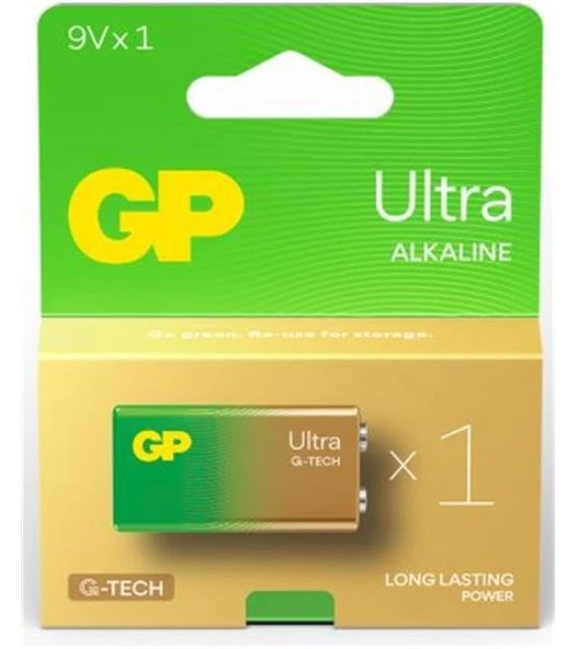 GP G-Tech 9V Ultra Alkalin Pil Tekli Paket GP1604AU ürün görseli 1