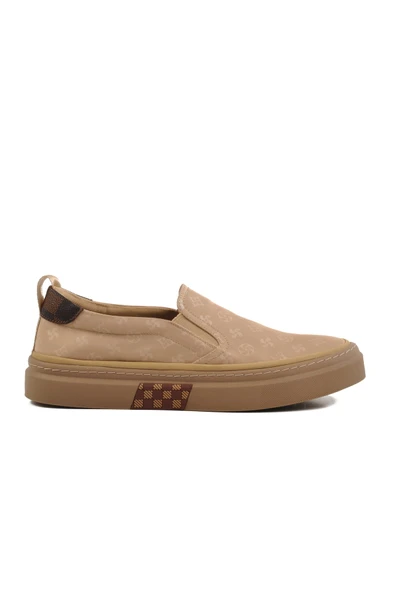 Bej Hafif Slip-On Erkek Casual Ayakkabı ürün görseli 1