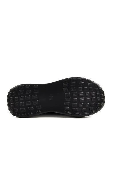 Siyah Triko Hafif Kadın Sneaker - Resim 5