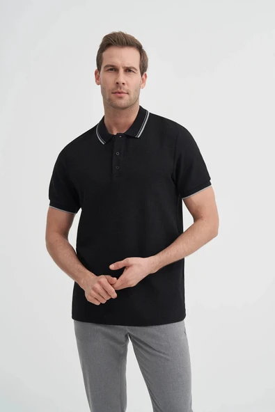Cazador Slim Fit Bisiklet Yaka Waffle Yumuşak Dokulu Tişört ürün görseli 1