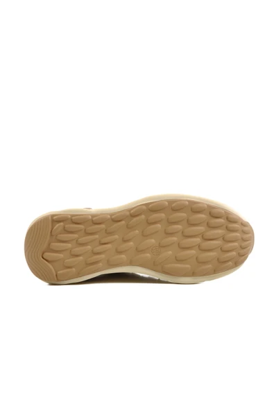 Bej Triko Hafif Kadın Sneaker - Resim 5