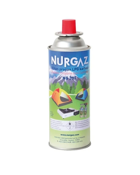 Nurgaz Yedek Gaz Kartuşu 220gr ürün görseli 1