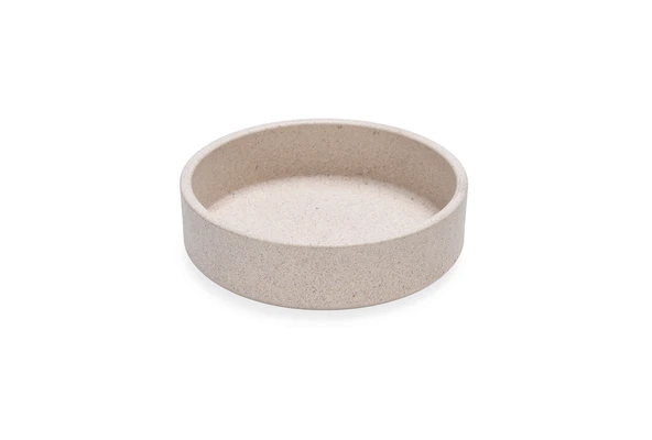 Beeztees DBL Kedi Mama Su Kabı, Bambu, Bej 12cm, 250ml ürün görseli 1