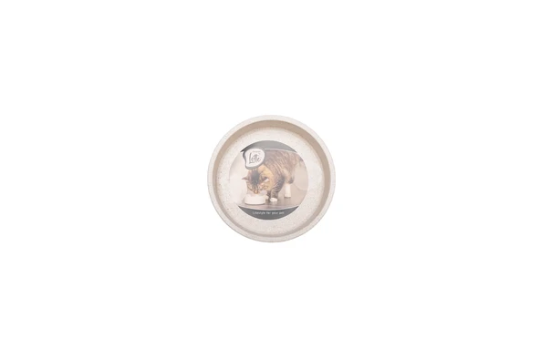 Beeztees DBL Kedi Mama Su Kabı, Bambu, Bej 12cm, 250ml - Resim 8