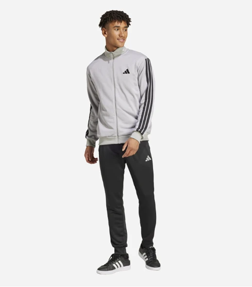 adidas Sportswear Basic 3-Stripes French Terry Erkek Eşofman Takımı JI8876 ürün görseli 1