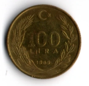 T.C. 100 Lira 1989 (mp1966) - Resim 2