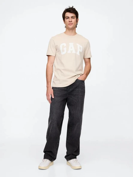 GAP 856659023 V-Everyday Soft Basic Logo T Erkek Tişört - Resim 4