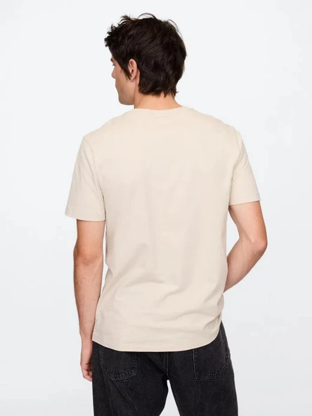 GAP 856659023 V-Everyday Soft Basic Logo T Erkek Tişört - Resim 5