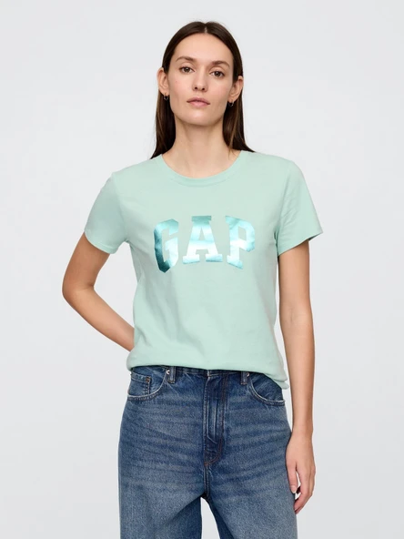 GAP 729555013 V-Ss Logo Classic Tee Kadın Tişört ürün görseli 1