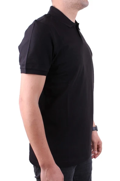 Dagoster DMG23-231319 Siyah Günlük Yarım Patlı Pike Polo Yaka Erkek Tişört ürün görseli 1