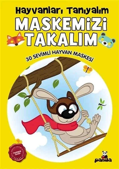Maskemizi Takalım - Hayvanları Tanıyalım - 30 Sevimli Hayvan Maskesi ürün görseli 1