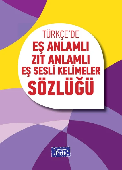 İlköğretim Eş Anlamlı Zıt Anlamlı Eş Sesli Kelimeler Sözlüğü ürün görseli 1