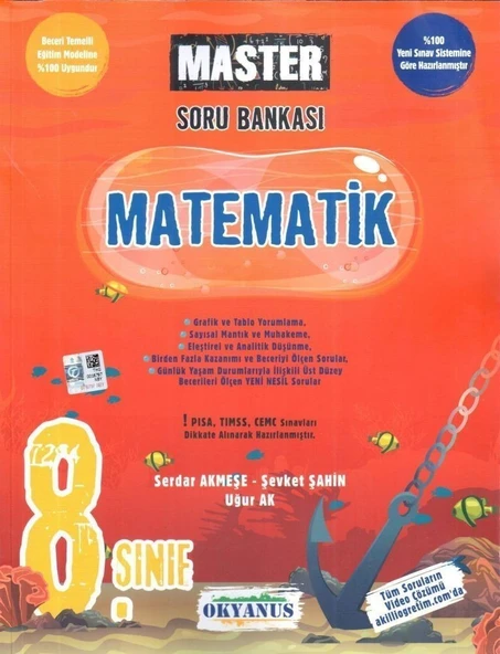 8.Sınıf Master Matematik Soru Bankası Okyanus Yayınları ürün görseli 1