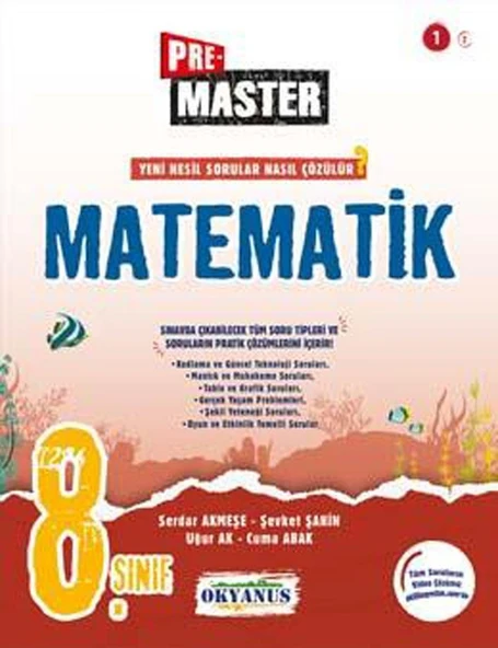 8. Sınıf Pre Master Matematik Soru Bankası Okyanus Yayınları ürün görseli 1