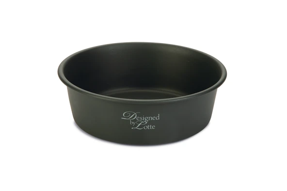 Beeztees DBL Köpek Mama Su Kabı, Mat Siyah Paslanmaz Çelik, 20cm, 1,9L ürün görseli 1