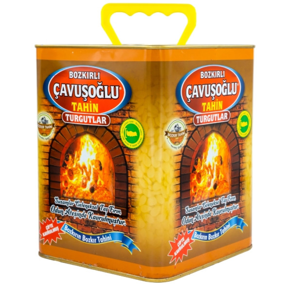 Bozkırlı Çavuşoğlu Odun Ateşinde Kepeksiz Bozkır Tahini Teneke 4600g ürün görseli 1