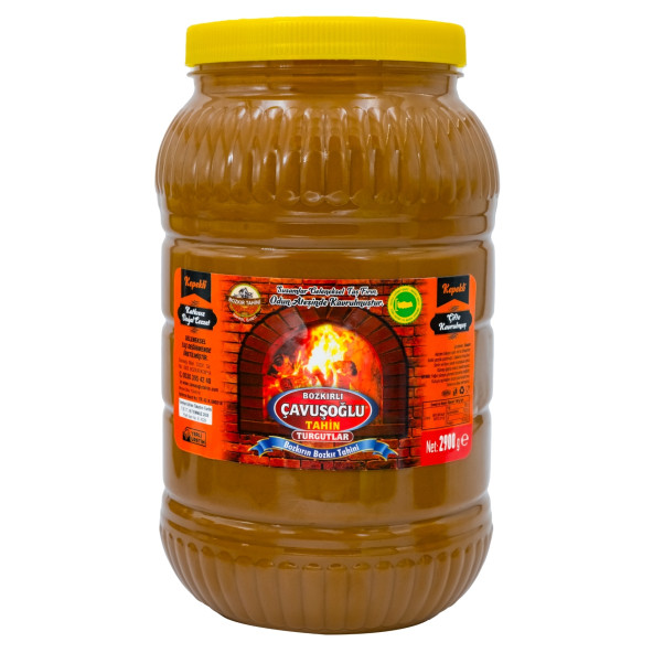 Bozkırlı Çavuşoğlu Odun Ateşinde Kepekli Bozkır Tahini 2900g ürün görseli 1