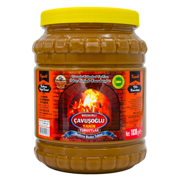 Bozkırlı Çavuşoğlu Odun Ateşinde Kepekli Bozkır Tahini 1850g ürün görseli 1