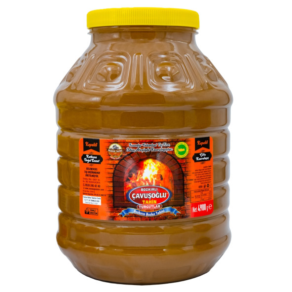 Bozkırlı Çavuşoğlu Odun Ateşinde Kepekli Bozkır Tahini 4900g ürün görseli 1