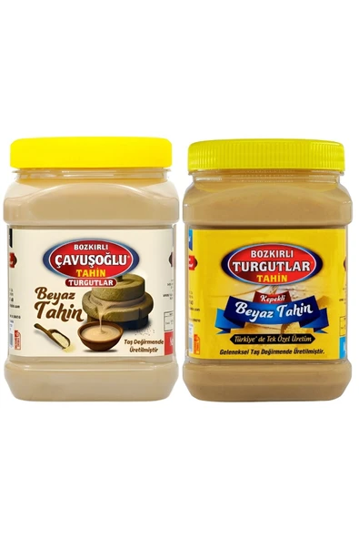 Bozkırlı Çavuşoğlu Beyaz Tahin Tanışma Paketi (Beyaz 930g + Kepekli 930g) ürün görseli 1
