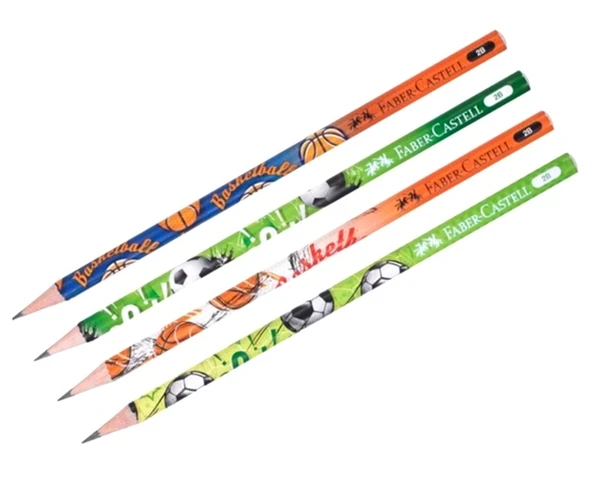 Faber Castell Kurşun Kalem Spor 2B - 5 adet ürün görseli 1