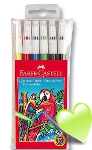Faber Castell Keçeli Kalem 6Lı - 3 paket ürün görseli 1