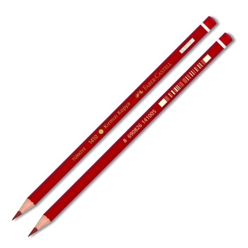 Faber Castell Kopya Kalemi Kırmızı Başlık - 10 adet ürün görseli 1