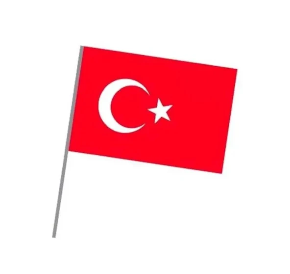 Sopalı Kağıt Bayrak Büyük 20 Adet ürün görseli 1