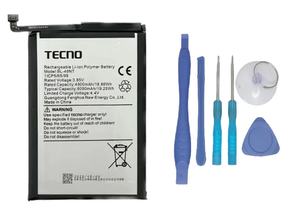 Tecno Spark 10C Batarya Pil Sıfır Orijinal + TAMİR SETİ ürün görseli 1