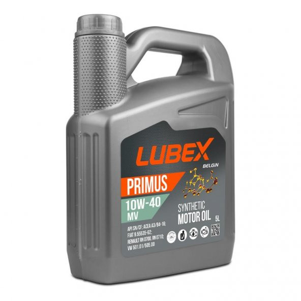 Lubex Primus MV 10W-40 5 Lt Sentetik Motor Yağı ürün görseli 1
