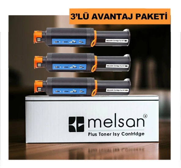 Melsan Hp Uyumlu Neverstop W1103A-103A Toner Muadil 3LÜ Paket ürün görseli 1