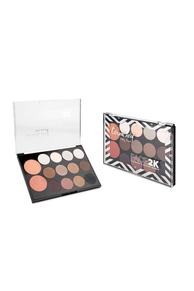 Catherine Arley FACE2K 12 Far + 2 Highlighter Palette 02 ürün görseli 1