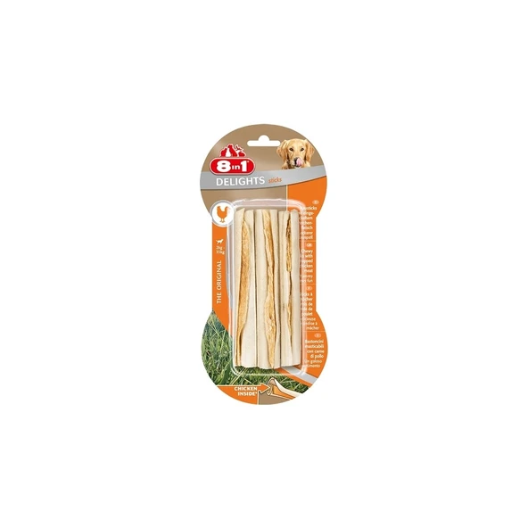 Delights Sticks Köpekler Için Tavuklu Ağız Bakım Kemiği 3’lü Paket ürün görseli 1