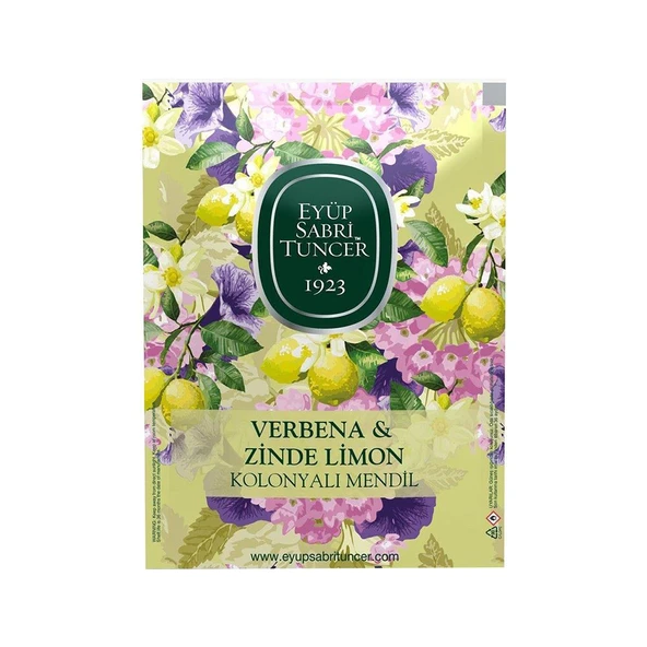 Eyüp Sabri Tuncer Verbena & Zinde Limon Kolonyalı Mendil Büyük Boy 50'li dvc-5017952-33935 ürün görseli 1