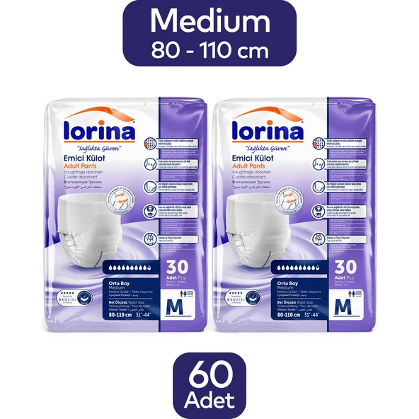 Lorina Emici Külot Hasta Bezi Medium 60'lı ürün görseli 1