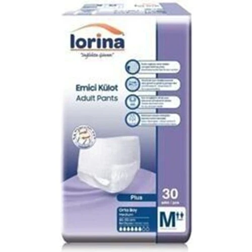 Lorina Emici Külot Orta Boy Medium 30'lu paket ürün görseli 1