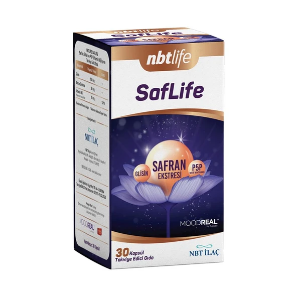 Nbtlife Saflife (Glisin, Safran Ekstresi, P5P) 30 Kapsül ürün görseli 1