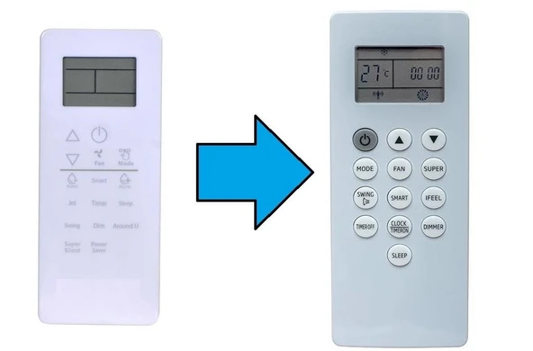 Hotpoint DG11P1-04 İle Uyumlu Klima Kumandası-Resimde Sağdaki Gönderilir ürün görseli 1
